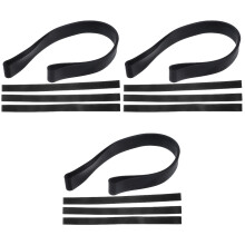 12Pièces Bandes Noires En Silicone Pour Fixation De Serviettes