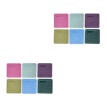 12Pièces Tapis De Découpe PVC Double-Face Coloré Pour