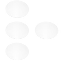 4Pièces Plateau À Gâteau Transparent Base Acrylique Pour Décor Fête