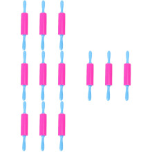 12Pièces Rouleaux Pour Enfants Rose Silicone Idéal Jeu