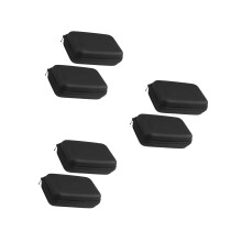 6Pièces Étui Cigare Homme Eva Portable Noir Anti-Choc Pour Rangement