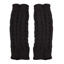 Comfortabele Zwarte Gebreide Winter Handschoenen Vingers