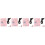 4Pièces Chauffe- USB Rose Coton Portable Voyage 1