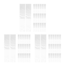 150Pcs Plastic Tie Storage Sleeves Transparent Neck Tie Organizer Bags