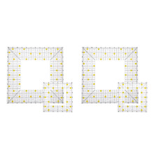 4Pièces Règles Patchwork Multicolores Kit Couture Durable