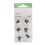 6pcs Click Sleeve Set, Silicone, Black S 2