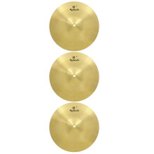 3Pièces Cymbales Crash Pour Batterie Jazz En Laiton Design Simple