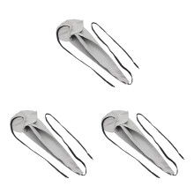 3Pièces Chiffons Gris Pour Entretien Et Nettoyage D'instruments À Vent