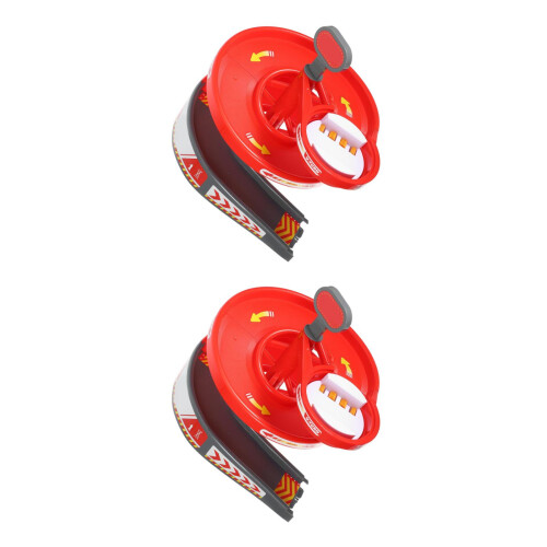 2Pièces Piste Rotative De Course En ABS Rouge Pour Jouets Voitures