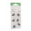 6pcs Click Sleeve Set, Silicone, Black S 10