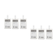 6Pcs Multi Work Cover Badge Holder PP Badge Protector for Office Use