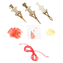 9Pcs Wear-Resistant Earthworm Clips Assorted Colors for Fishing Baits