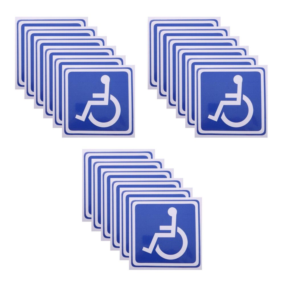 Handicap Washroom Marker Easy Apply Disabled Vehicle Decals 3704256829329