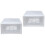 2Pcs White Plastic Storage Case for Home Clothes and Accessories 1
