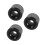3Pcs Black PU Skateboard Wheels Replacement Roller Skates Accessories 1