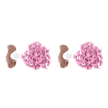 2Ensembles Clips Bois Roses Pour Photos Accessoires DIY