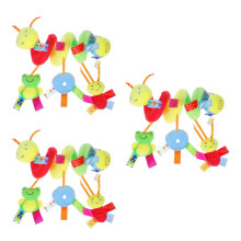 3Pcs Spiral Hanging Toys with Rattle Bell for Kids Stroller