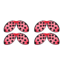 4Pièces Ailes Rouge Coccinelle Enfant Tissu Pour Jeux Et Scènes