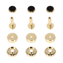Golden Trumpet Button Buckles Black Copper Craftsmanship