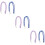 6Pcs Durable Acrylic Anti Lost Mask Chains for Hanging Assorted Colors 1