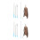 2Pcs Splicing Clothesline Rod Sky-Blue for Home Use 1