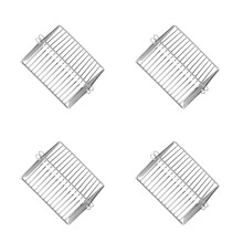 4Pièces Couvercle Filtre Acier Inox Toit Coin Balcon Argenté