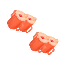 4Pièces À Protégeant Éclaboussures En Silicone Orange