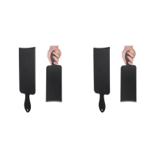 2Pcs Hair Dye Plate Black ABS Non-Slip Hair Tint Applicator for Salon