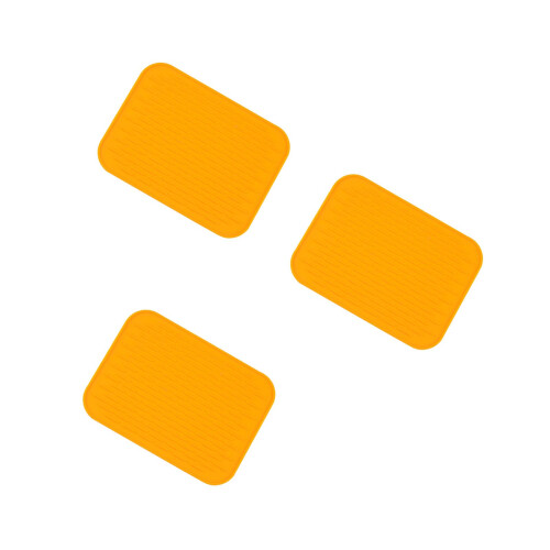 3Pièces Silicone Orange Antidérapant Cuisine Résistant Chaleur