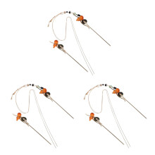6Pcs Decorative Silver Metal Hair Pins Chinese Tassel Hair Accessories
