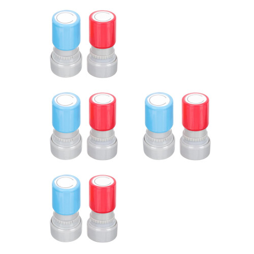 8Pcs Guitar & Ukulele Chord Stamps Plastic Blue Red Learning Tools