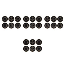 24Pièces Épingles Broche Justice Métal Pour