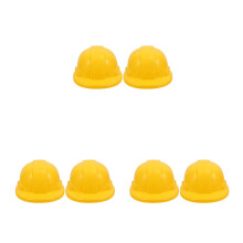 6Pcs Yellow Building Dress Up Hats for Kids Party Supplies