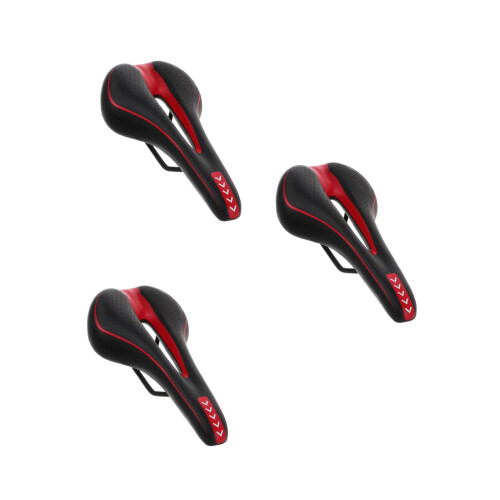 3Pcs Cycle Seat Hollow Design Lightweight Shockproof Pad