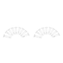 18Pcs Mini Mushroom Decoration White Plastic for DIY Crystal Landscape