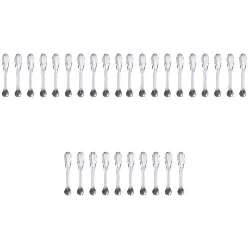 30Pièces Outils Spatules ABS Transparentes Pour Crèmes