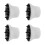 4Pcs Adjustable Hair Dryer Diffuser for Curly Hair Salon Use in White 1