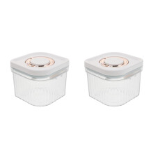 2Pièces Récipient Transparent ABS Étanche Pour Poudre Bébé Snacks