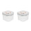 2Pièces Récipient Transparent ABS Étanche Pour Poudre Bébé Snacks 1