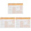 3Pièces Cahier De Planification Orange Spiralé Pour Usage 1
