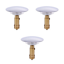 3Sets Creative Bounce Design Bathtub Drain Plug Kitchen & Bathroom Use