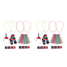 2Ensembles Accessoires Costume Femme 80S En Polyester Respirant