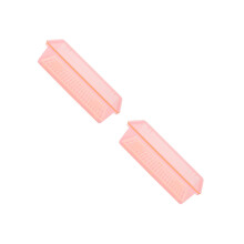 2Pcs Pink Kitchen Chopstick Holder with Transparent Lid Drain Design