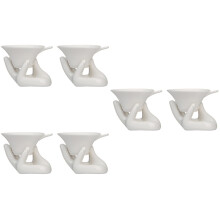 6Sets Ceramic Tea Strainer with Holder for