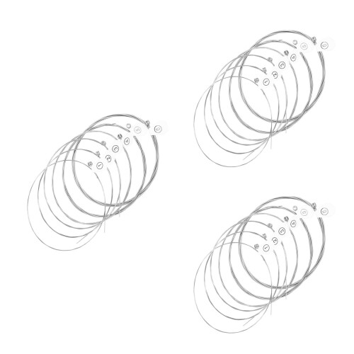 18Pièces Cordes Métalliques Pour Guitare Électrique Durable Argentées