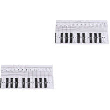 2Pcs Standard Piano Keyboard Practice for Students