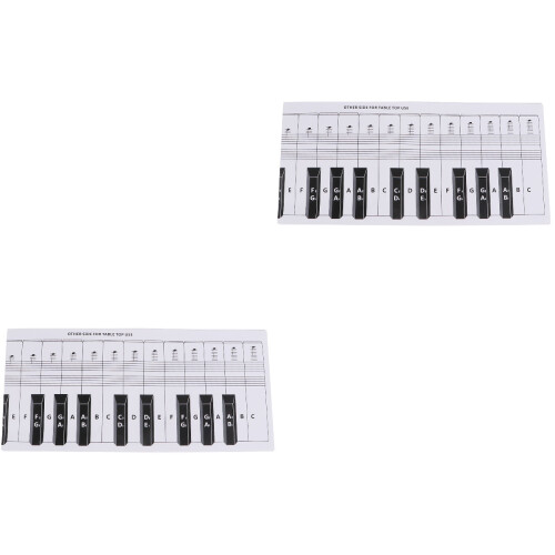 2Pcs Standard Piano Keyboard Practice for Students