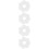 400Pcs White Ps Self-Adhesive for Bottles Jars Home Use 1