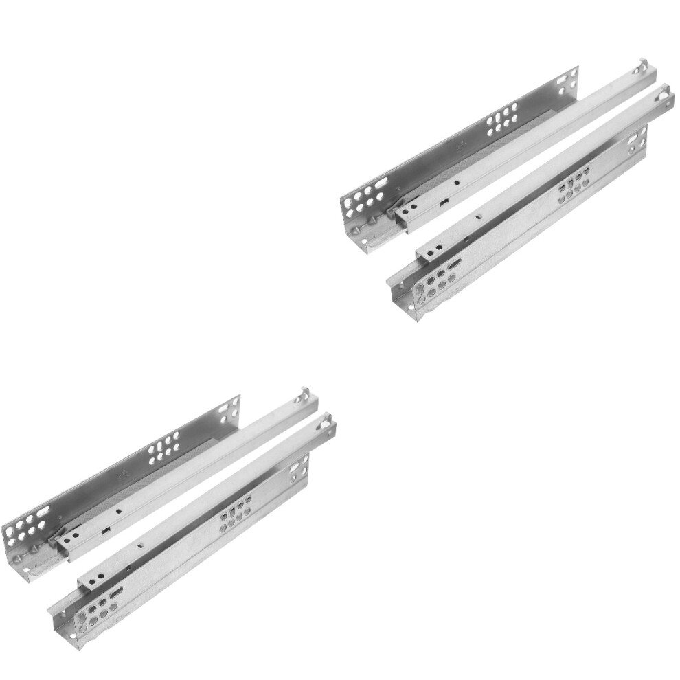 Set Of 2 Slide Rail Undermount Drawer Runners Slidesdrawer Rails 3711121936365