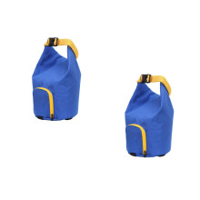 2Pcs Large Blue Dog Food Pouch Waterproof Outdoor Pet Carrier Bag